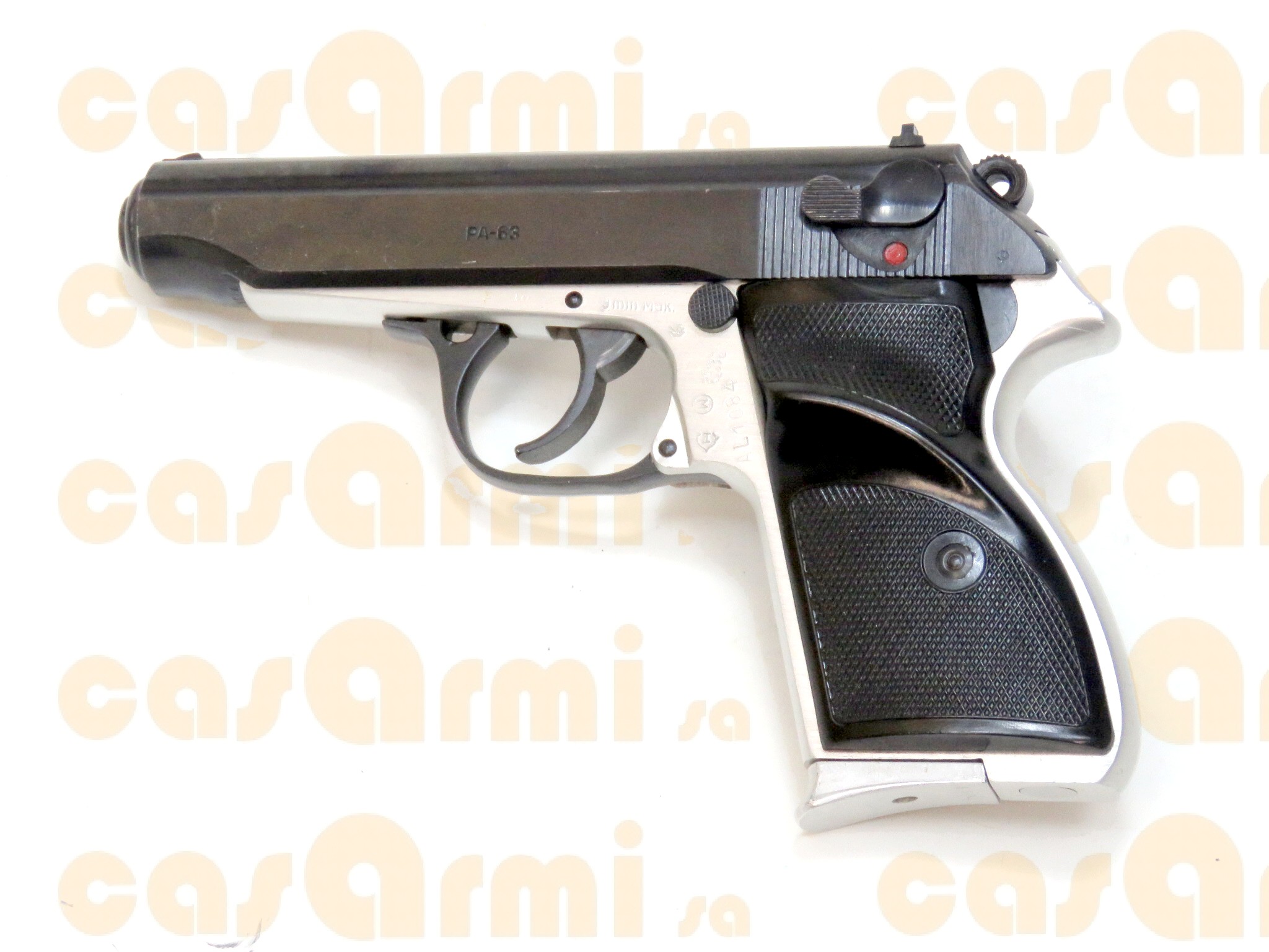 Makarov mod. PA-63, con scatola in cartone, secondo caricatore 9x18